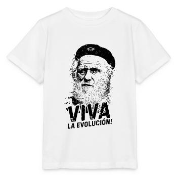 VIVA la evolucion Darwin Biologie - T-shirt bio MINI CREATOR Stanley/Stella Enfant - blanc - Devant - Maike (125cm)