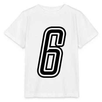 6 Number number - Stanley/Stella MINI CREATOR Kids’ T-Shirt - white - Front - Maike (125cm)