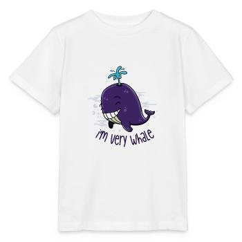 I'm very whale - T-shirt bio MINI CREATOR Stanley/Stella Enfant - blanc - Devant - Maike (125cm)