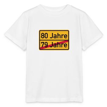 80. Geburtstag - Stanley/Stella Kinder T-Shirt MINI CREATOR  - Weiß - Vorne - Maike (125cm)