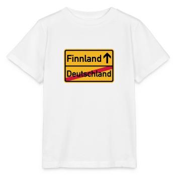 Finnland - Stanley/Stella Kinder T-Shirt MINI CREATOR  - Weiß - Vorne - Maike (125cm)