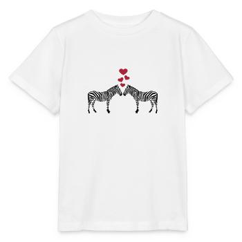 Zebras - Stanley/Stella Kinder T-Shirt MINI CREATOR  - Weiß - Vorne - Maike (125cm)
