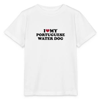 Portugiesischer Wasserhund - Stanley/Stella Kinder T-Shirt MINI CREATOR  - Weiß - Vorne - Maike (125cm)