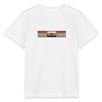 Style rétro de cassette analogique - T-shirt bio MINI CREATOR Stanley/Stella Enfant - blanc - Devant - Maike (125cm)
