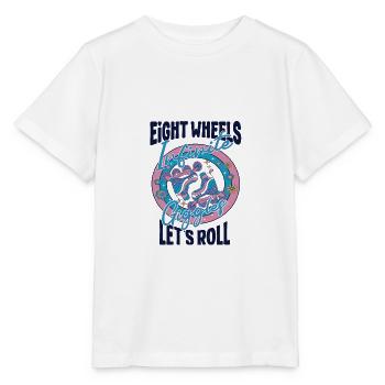 Rollerblades Blade Eight Wheels Let ́s Roll Cadeaux - T-shirt bio MINI CREATOR Stanley/Stella Enfant - blanc - Devant - Maike (125cm)