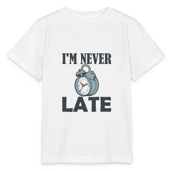 Im never late Wecker - Stanley/Stella Kinder T-Shirt MINI CREATOR  - Weiß - Vorne - Maike (125cm)