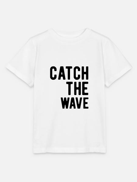 Catch the Wave - Stanley/Stella Kinder T-Shirt MINI CREATOR - Weiß