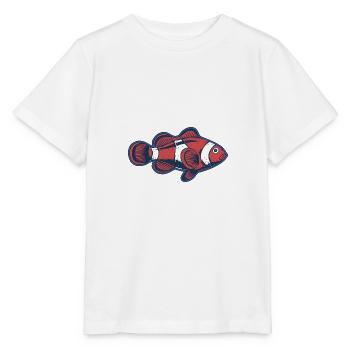 Clownfisch - Stanley/Stella Kinder T-Shirt MINI CREATOR  - Weiß - Vorne - Maike (125cm)