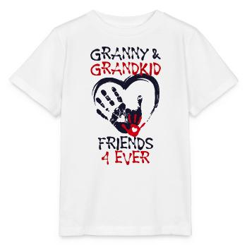 Grandchild Grandmother Grandma Statement Senior - Stanley/Stella MINI CREATOR Kids’ T-Shirt - white - Front - Maike (125cm)