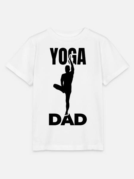 Yoga Papa - Stanley/Stella Kinder T-Shirt MINI CREATOR  - Weiß