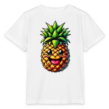 Ananas - Stanley/Stella Kinder T-Shirt MINI CREATOR  - Weiß - Vorne - Maike (125cm)