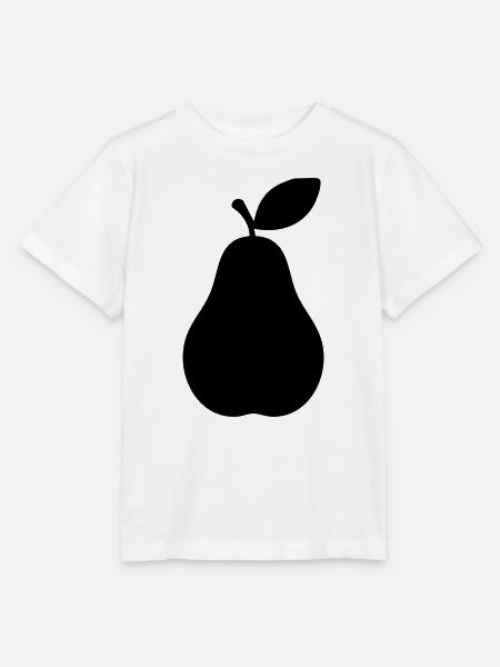 Birnensilhouette – Elegantes Fruchtdesign - Stanley/Stella Kinder T-Shirt MINI CREATOR  - Weiß
