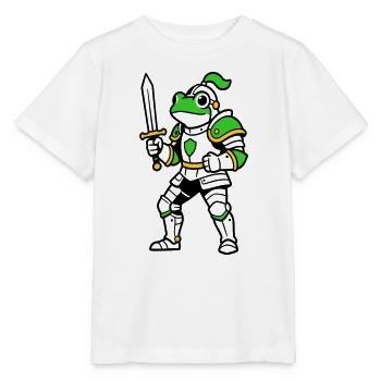 Chevalier Grenouille - T-shirt bio MINI CREATOR Stanley/Stella Enfant - blanc - Devant - Maike (125cm)