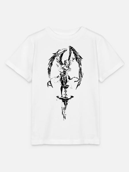 Winged_Guardian_Stamp_-_Gothic_Angel_Ink - Stanley/Stella Kinder T-Shirt MINI CREATOR - Weiß