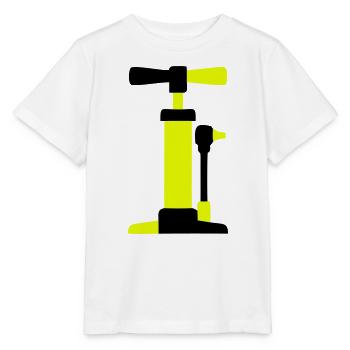 Graphique de pompe à air pour vélo - T-shirt bio MINI CREATOR Stanley/Stella Enfant - blanc - Devant - Maike (125cm)