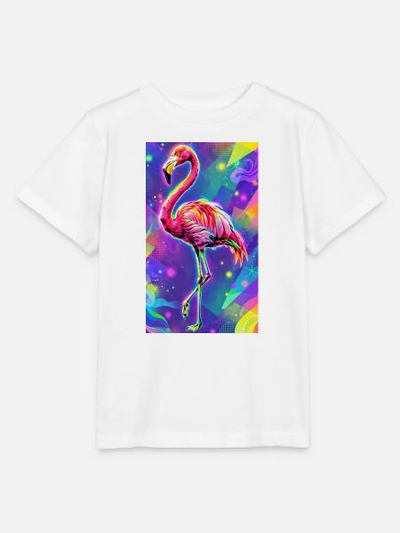 Flamingo - Stanley/Stella Kinder T-Shirt MINI CREATOR - Weiß