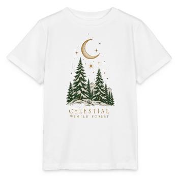 Himmlischer Winterwald - Stanley/Stella Kinder T-Shirt MINI CREATOR  - Weiß - Vorne - Maike (125cm)