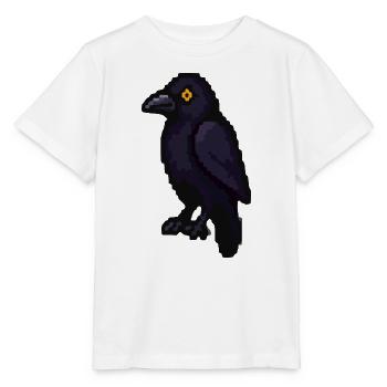 Dunkler Rabe im Purpurlicht - Stanley/Stella Kinder T-Shirt MINI CREATOR  - Weiß - Vorne - Maike (125cm)
