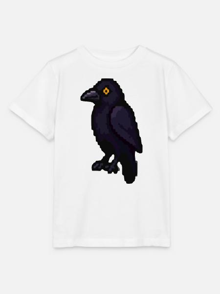 Dunkler Rabe im Purpurlicht - Stanley/Stella Kinder T-Shirt MINI CREATOR  - Weiß