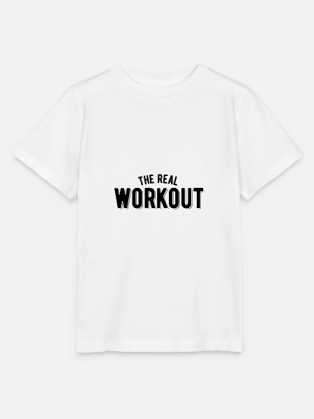 The real workout - Stanley/Stella Kinder T-Shirt MINI CREATOR  - Weiß
