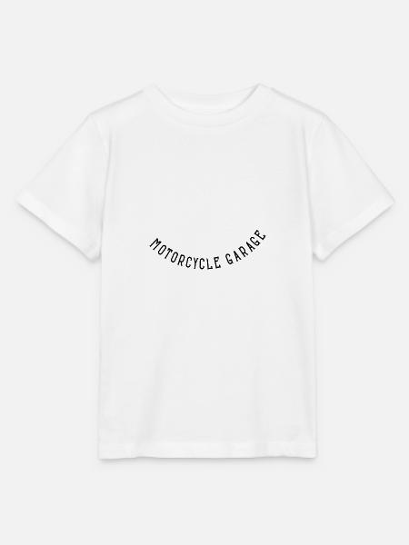 Motorcycle Garage - Stanley/Stella Kinder T-Shirt MINI CREATOR - Weiß