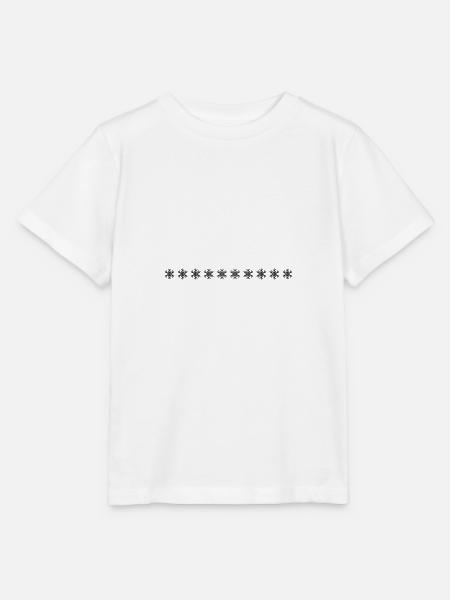 Schneeflocken Streifen - Stanley/Stella Kinder T-Shirt MINI CREATOR  - Weiß