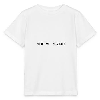 Brooklyn New York - T-shirt bio MINI CREATOR Stanley/Stella Enfant - blanc - Devant - Maike (125cm)