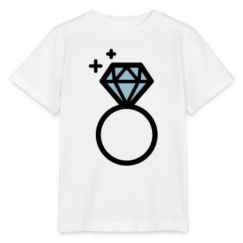 Bague de fiançailles avec diamant - T-shirt bio MINI CREATOR Stanley/Stella Enfant - blanc - Devant - Maike (125cm)