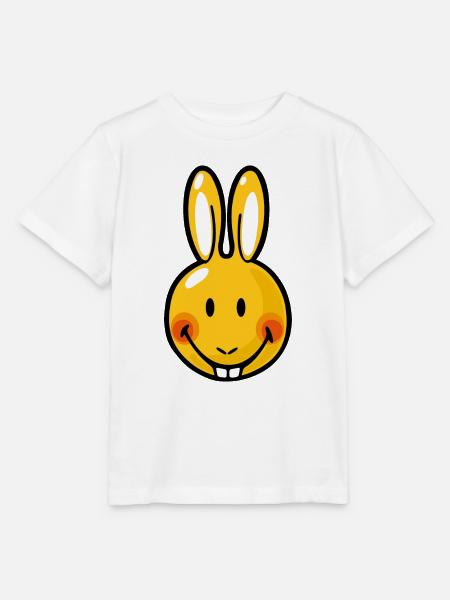 Smiley Rabbit - Stanley/Stella Kinder T-Shirt MINI CREATOR - Weiß
