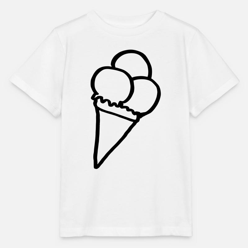 Eiscreme - Stanley/Stella Kinder T-Shirt MINI CREATOR - Weiß
