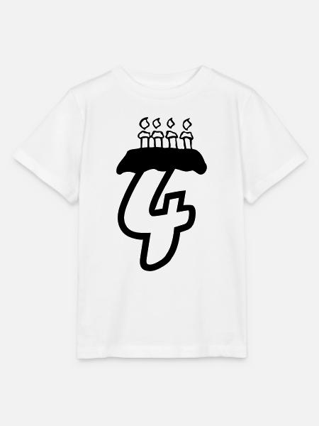 4 birthday - Stanley/Stella Kinder T-Shirt MINI CREATOR - Weiß