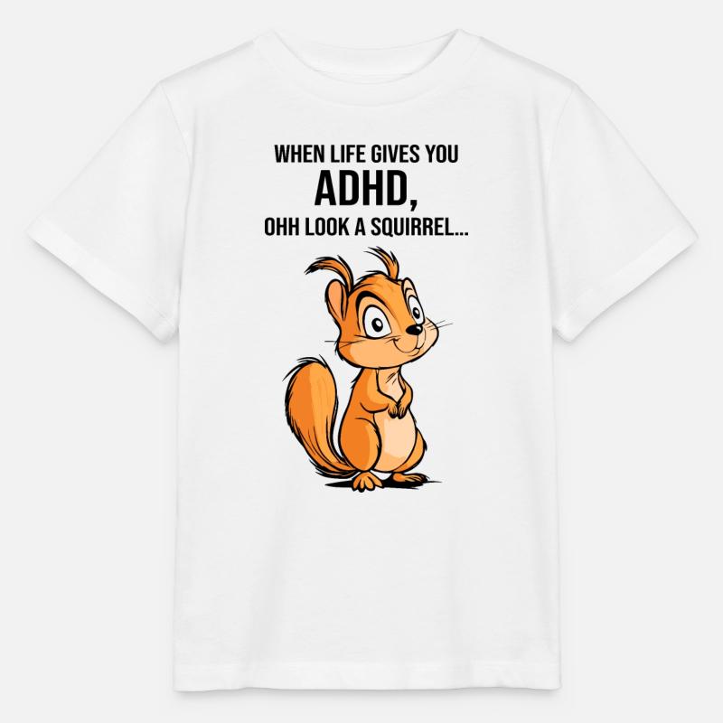 ADHS Eichhörnchen - Stanley/Stella Kinder T-Shirt MINI CREATOR  - Weiß