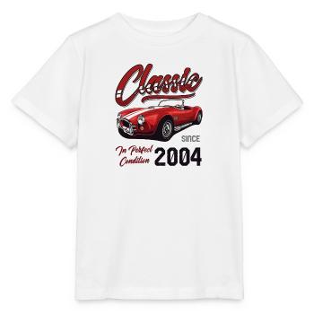 Je ne suis pas vieux Je suis une voiture classique vintage née en 2004 - T-shirt bio MINI CREATOR Stanley/Stella Enfant - blanc - Devant - Maike (125cm)