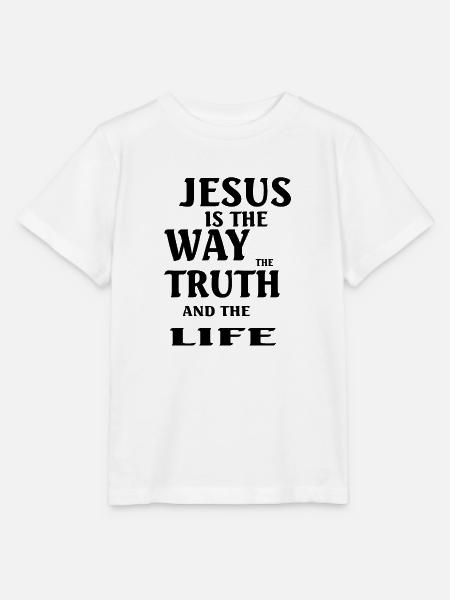 Jesus Christ God Faith - Stanley/Stella Kinder T-Shirt MINI CREATOR - Weiß