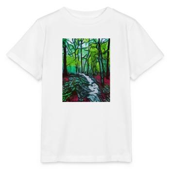 Peintures forestières - T-shirt bio MINI CREATOR Stanley/Stella Enfant - blanc - Devant - Maike (125cm)