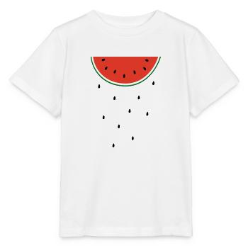 Wassermelone - Stanley/Stella Kinder T-Shirt MINI CREATOR  - Weiß - Vorne - Maike (125cm)