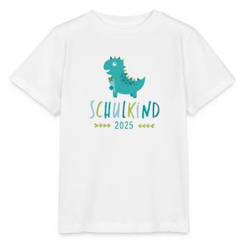 Schulkind 2025 Dino - Stanley/Stella Kinder T-Shirt MINI CREATOR  - Weiß - Vorne - Maike (125cm)