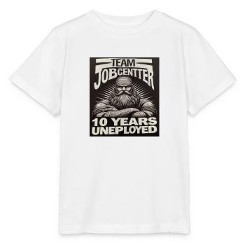 Chômeur depuis 10 ans - T-shirt bio MINI CREATOR Stanley/Stella Enfant - blanc - Devant - Maike (125cm)