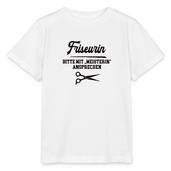Friseurin Meister Prüfung Bestanden Meisterin - Stanley/Stella Kinder T-Shirt MINI CREATOR  - Weiß - Vorne - Maike (125cm)