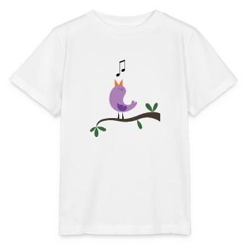 oiseau - T-shirt bio MINI CREATOR Stanley/Stella Enfant - blanc - Devant - Maike (125cm)