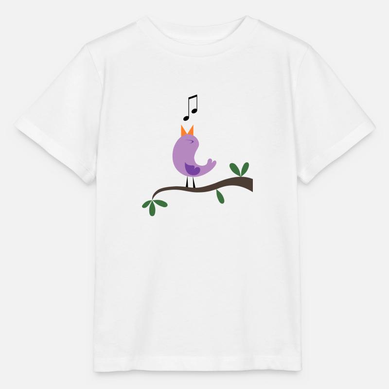oiseau - T-shirt bio MINI CREATOR Stanley/Stella Enfant - blanc