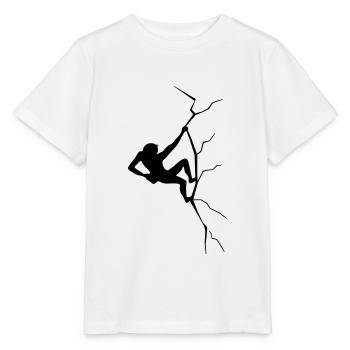 crack climbing - Stanley/Stella MINI CREATOR Kids’ T-Shirt - white - Front - Maike (125cm)