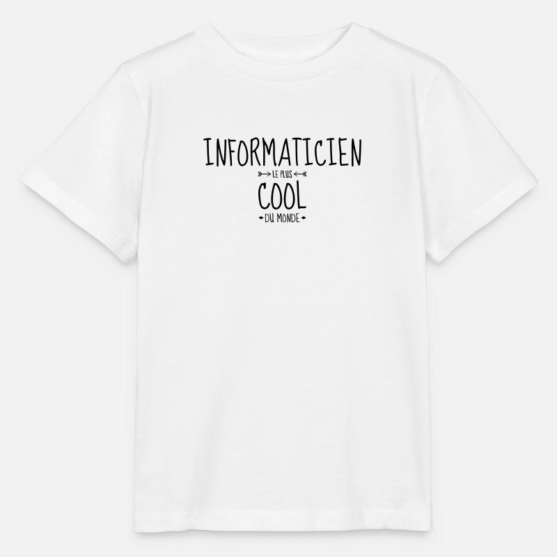 informatique / informaticien / ordinateur / geek - T-shirt bio MINI CREATOR Stanley/Stella Enfant - blanc