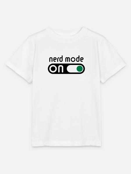 Nerd Mode On (Geek / Développeur) - T-shirt bio MINI CREATOR Stanley/Stella Enfant - blanc