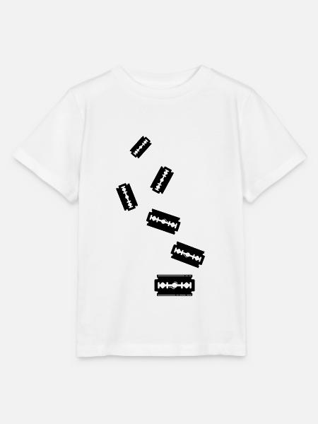 Rasierklinge Icon Symbol - Stanley/Stella Kinder T-Shirt MINI CREATOR - Weiß