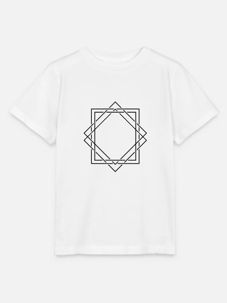 Rahmen Retro - Stanley/Stella Kinder T-Shirt MINI CREATOR - Weiß