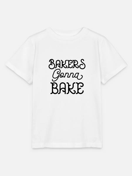 Bakers gonna bake - Stanley/Stella Kinder T-Shirt MINI CREATOR - Weiß