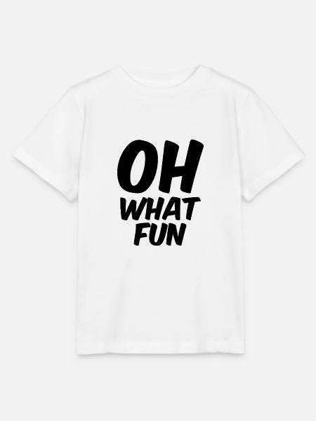 Oh what fun - Stanley/Stella Kinder T-Shirt MINI CREATOR - Weiß