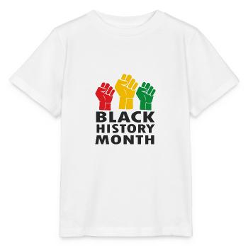 Juneteenth, Mois de l’histoire des Noirs, Journée de la liberté - T-shirt bio MINI CREATOR Stanley/Stella Enfant - blanc - Devant - Maike (125cm)