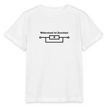 Widerstand ist zwecklos - Stanley/Stella Kinder T-Shirt MINI CREATOR  - Weiß - Vorne - Maike (125cm)